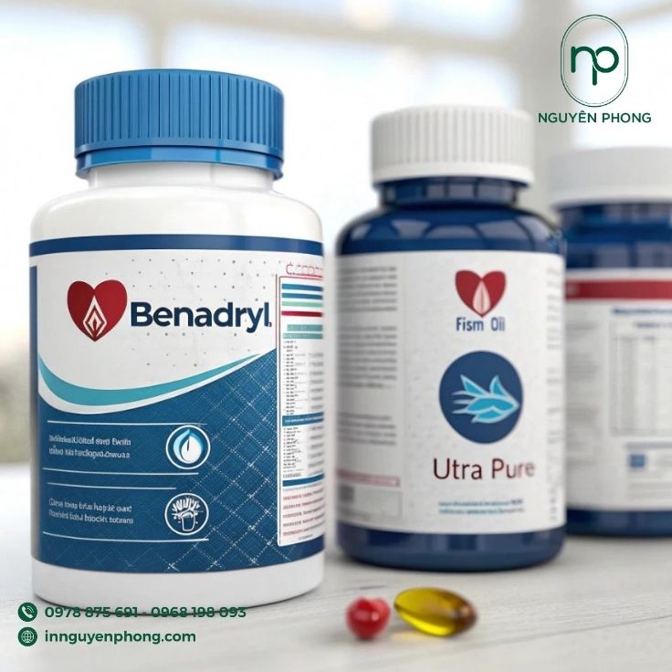 Mẫu logo thuốc in trên tem nhãn